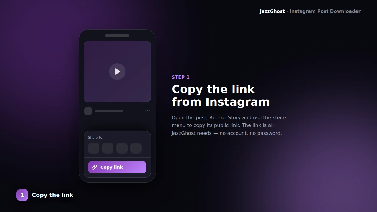 Copy Instagram post link