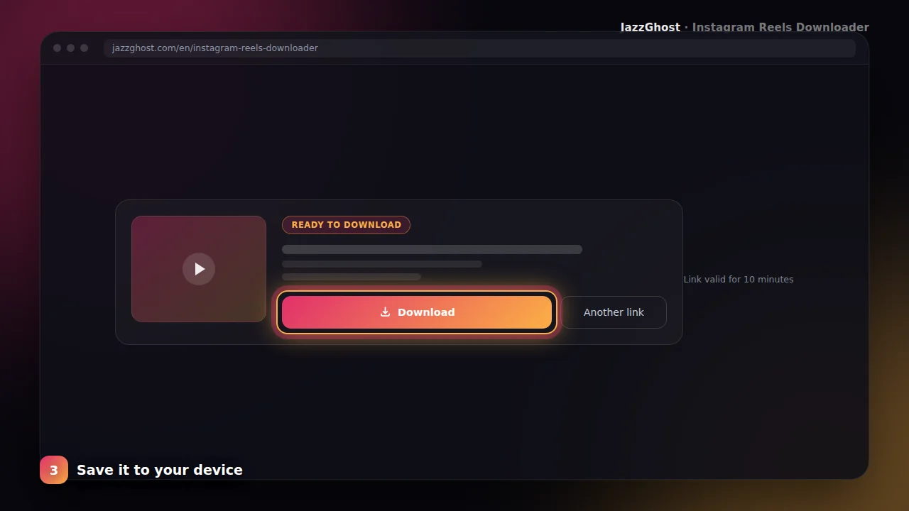 Download Instagram Reel MP4 file